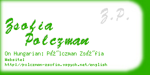 zsofia polczman business card